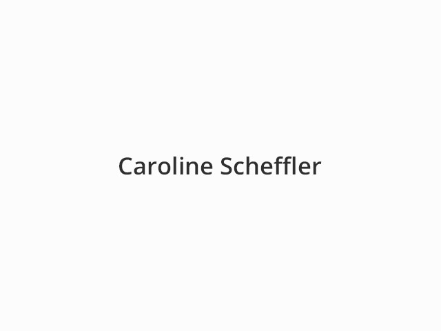 Caroline Scheffler